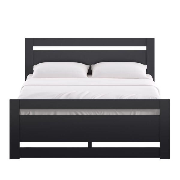 Christopher Black Full Rectangular Cut-Out Panel Bed, image 2